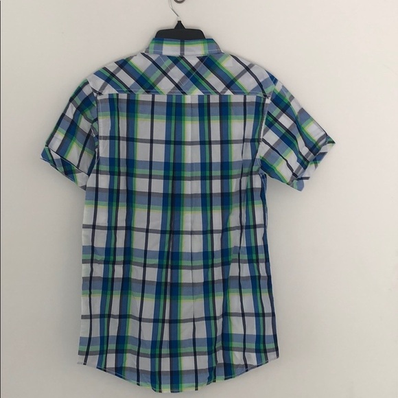 Tommy Hilfiger Boys Plaid Short Sleeve Shirt - Picture 2 of 5